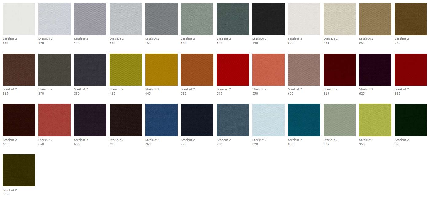 In 2011 werden er 21 kleuren aan het palet van Steelcut toegevoegd