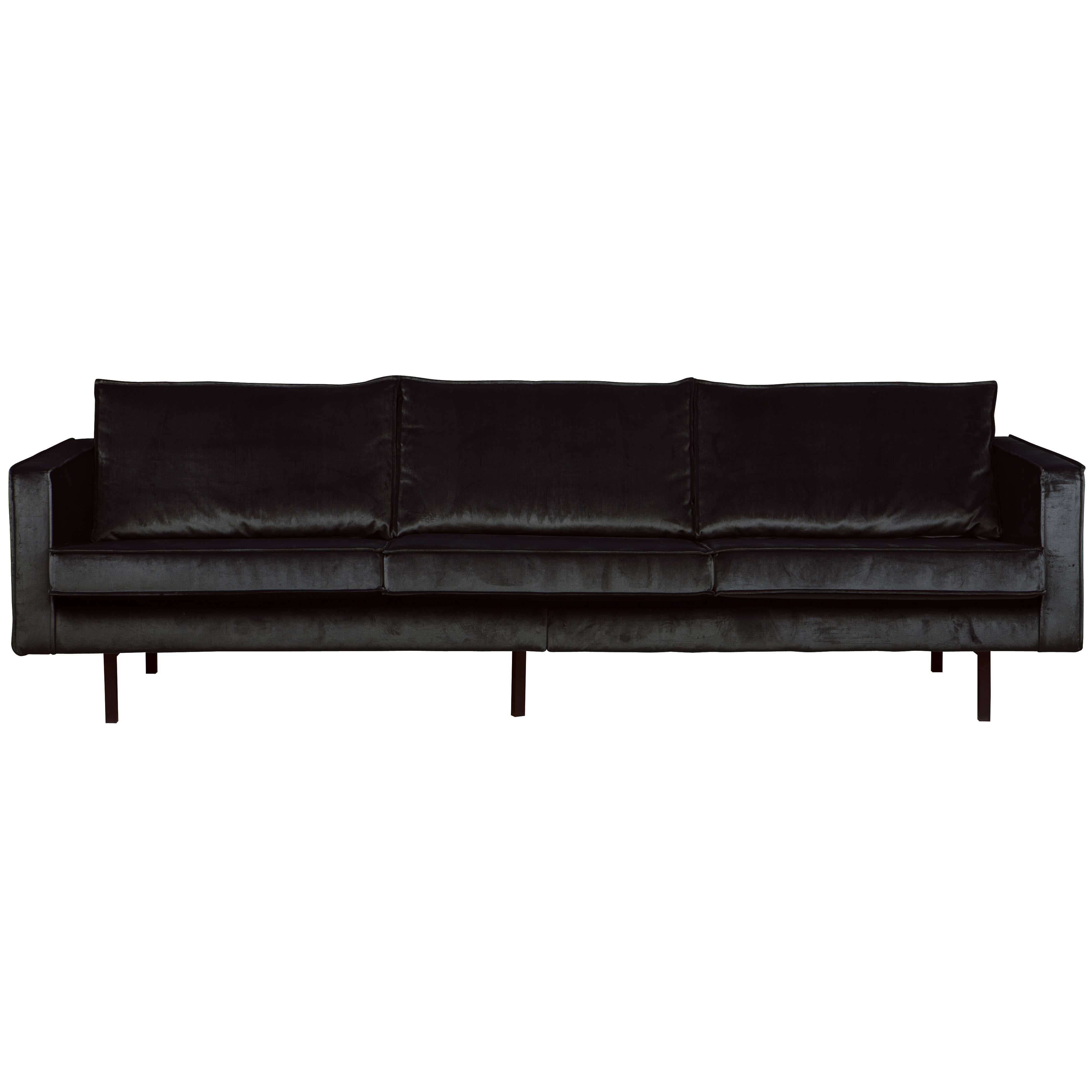 Bepurehome Rodeo Velvet Bank 3 Zits Zwart bepurehome kopen in de aanbieding