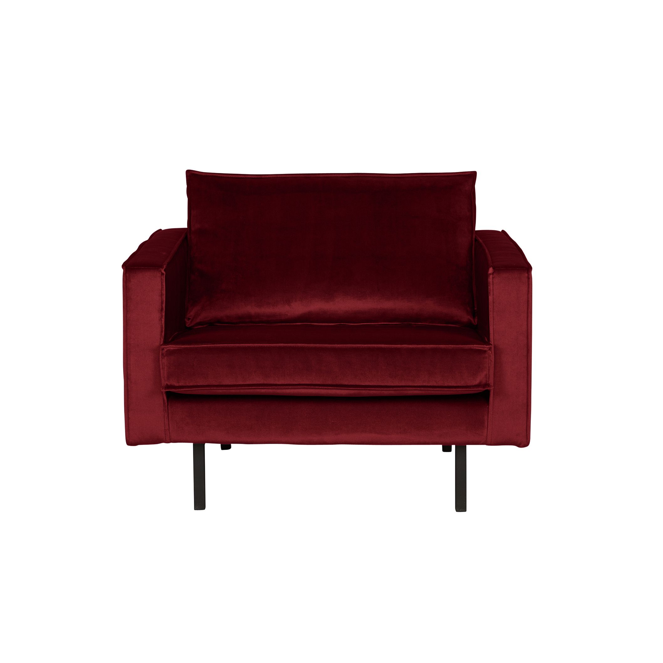 Bepurehome Rodeo Velvet Fauteuil Rood bepurehome kopen in de aanbieding
