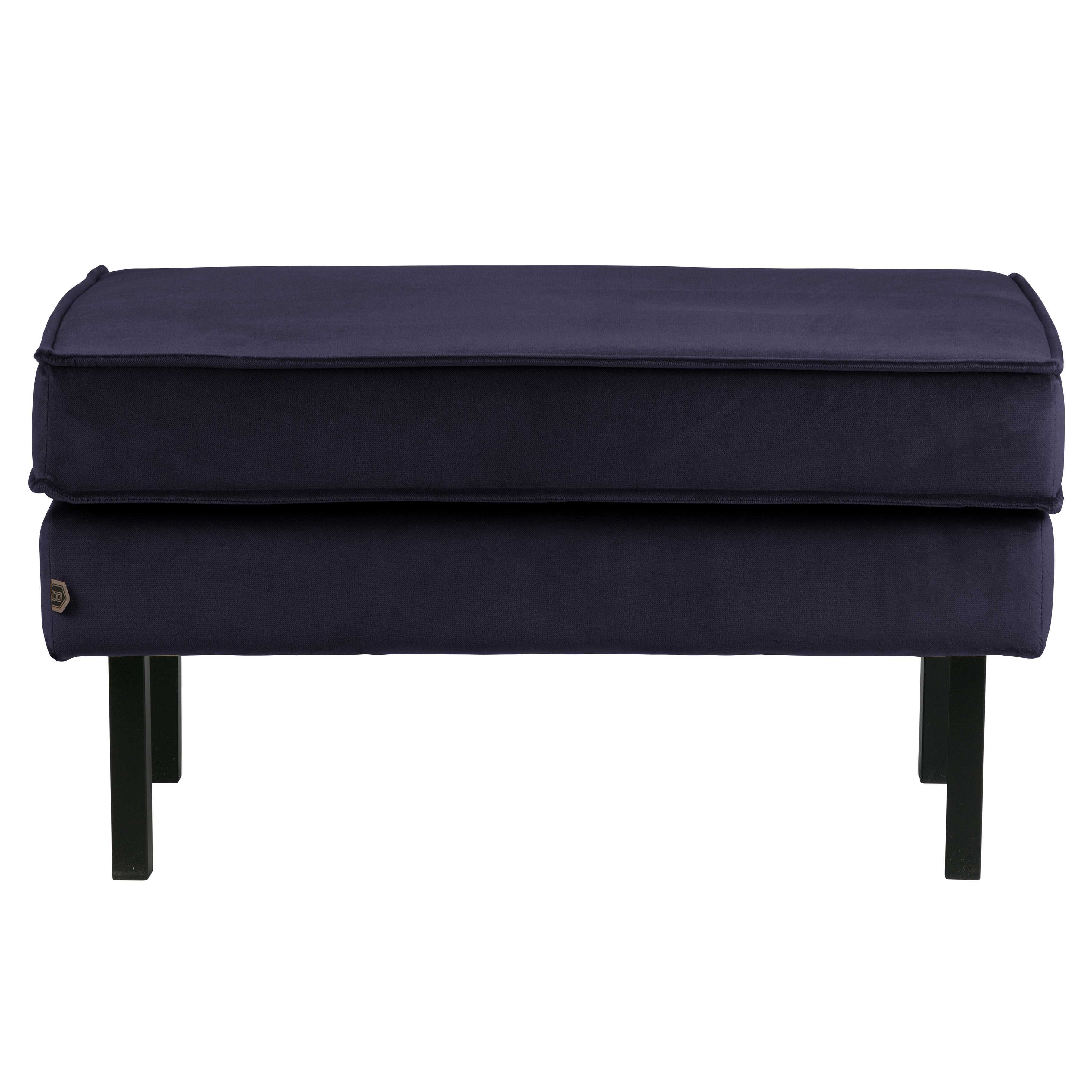Bepurehome Rodeo Velvet Hocker Donkerblauw bepurehome kopen in de aanbieding