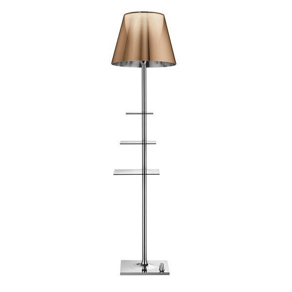 Flos Bibliotheque Nationale Vloerlamp Gealuminiseerd Brons flos kopen in de aanbieding