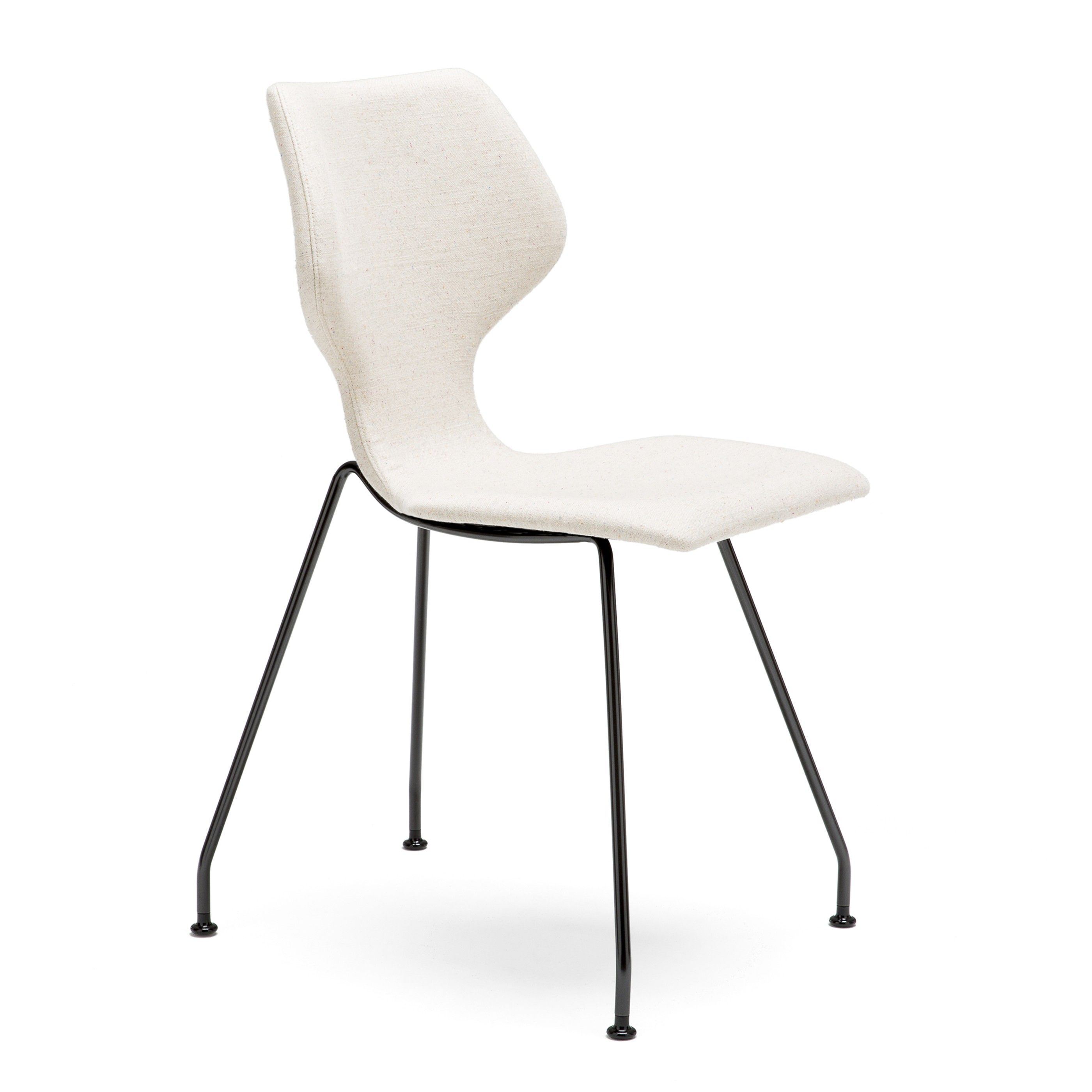 waterbestendig Lucht samenvoegen Design on Stock Cavalletta stoel, onderstel zwart, stof Ploegwool amaranth  | Flinders