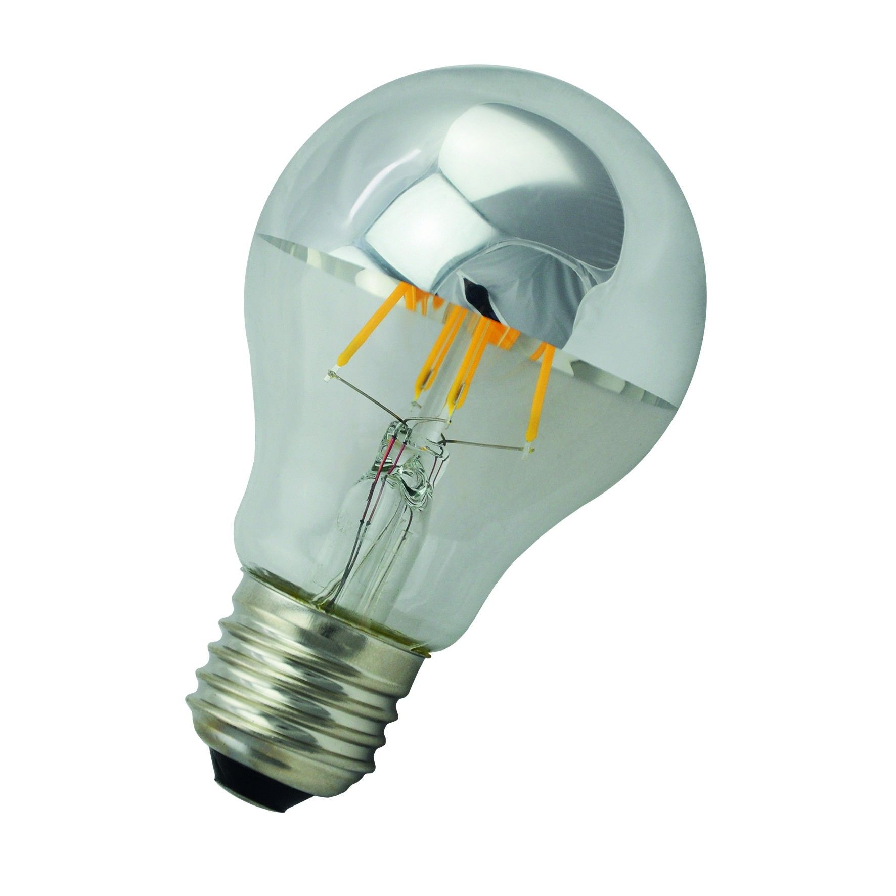 Sanders Vervallen bed Flinders LED Filament A60 lichtbron E27 6W 2700K kopspiegel zilver ND |  Flinders