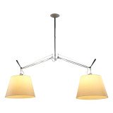 142 Tolomeo Basculante 2-arm hanglamp 32cm perkament