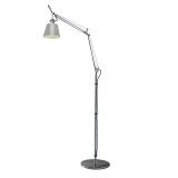 142 Tolomeo Basculante Terra booglamp grijs satijn