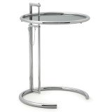 11168 Adjustable Table E 1027 bijzettafel Ø52 donker glas