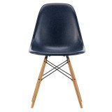 1860 Eames DSW Fiberglass stoel essen honing, navy blue