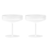 2193 Ripple champagne glas set van 2 Frosted