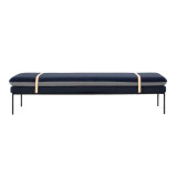 2193 Turn Daybed bank Wool blauw met lichtgrijs zitkussen