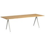 1862 Pyramid 02 tafel 250x85 helder gelakt, beige onderstel