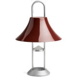 1862 Mousqueton tafellamp oplaadbaar LED iron red