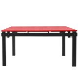 9620 Military table tafel 160x85 Zwart-rood