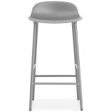 170 Form Barstool barkruk 65 cm met stalen onderstel grijs