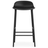 170 Form Barstool barkruk 65 cm met stalen onderstel zwart