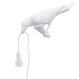 3569 Bird Looking wandlamp links buiten wit