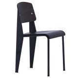 1860 Standard stoel donker eiken, onderstel Deep Black