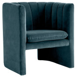 169 Loafer SC23 fauteuil, Velvet blauw