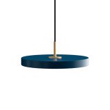 28351 Asteria hanglamp Ø31 LED mini messing/petrol blauw