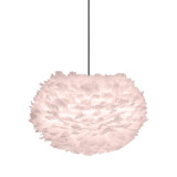 28351 Eos hanglamp medium Ø45 zwart snoer, lichtroze