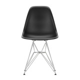 1860 Eames DSR stoel verchroomd onderstel, Deep black