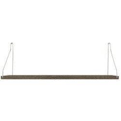 5310 Shelf wandplank 60x20 donker/roestvrijstaal