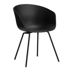 1862 AAC26 stoel zwart onderstel Black