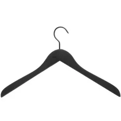 1862 Soft Coat kledinghanger set van 4 slim black