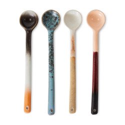 5604 70's Ceramic lepels L set van 4 breeze