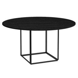 5778 Florence eettafel Ø120 Black Stained Ash
