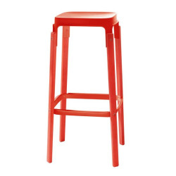 1798 Steelwood barkruk rood 78cm