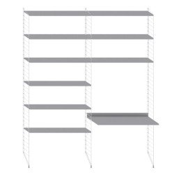 4842 Kast met tafel medium, grijs