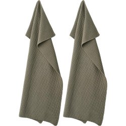 27968 Soft Collection keukendoek 45x70 set van 2 donkergrijs
