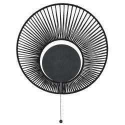 28559 Oyster wandlamp black