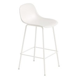 152 Tweedekansje - Fiber Backrest Tube barkruk 65cm wit