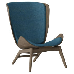 Umage The Reader fauteuil donker eiken, Petrol Blue