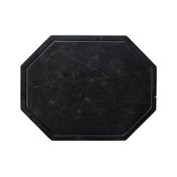 27968 Octagon dienblad marmer medium zwart