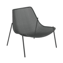 Round Lounge fauteuil antic iron