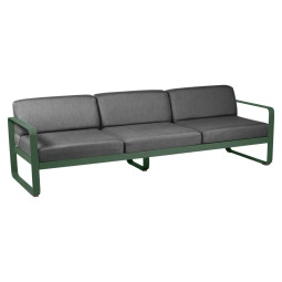 Bellevie 3-zit loungebank kussen antraciet Cedar Green