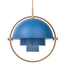 Tweedekansje - Multi-Lite hanglamp messing/blauw