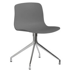 About a Chair AAC10 stoel met gepolijst aluminium onderstel Grey