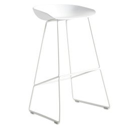 About a Stool AAS38 barkruk wit onderstel, wit 65 cm