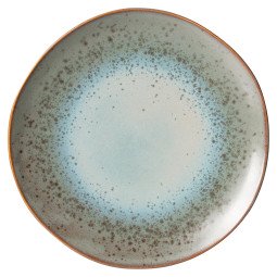 5604 70's Ceramic dinerbord Ø29 set van 2 mineral