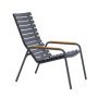 ReClips fauteuil met bamboe armleuning grey