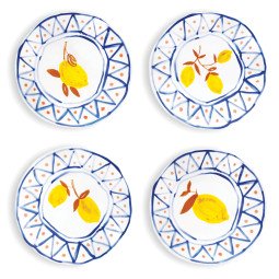 Lemon Moroccan gebaksbordje Ø16 set van 4