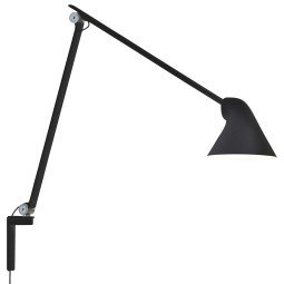 5693 NJP long arm wandlamp LED zwart
