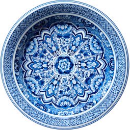 Delft Blue Plate vloerkleed 250