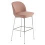 Oslo barkruk 75cm Twill Weave 530/Chrome