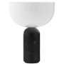 Kizu tafellamp LED oplaadbaar Black Marble