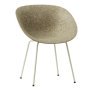 Mat Armchair stoel Seaweed Cream Steel