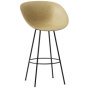 Mat Bar Armchair barkruk 75 cm Hemp Black Steel